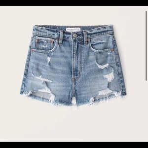 Abercrombie High Rise Mom Shorts